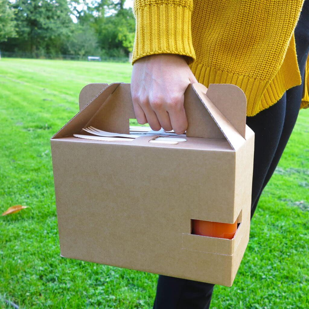Metalen lunchcontainer, lunchbox voor buiten kamperen | Aluminium