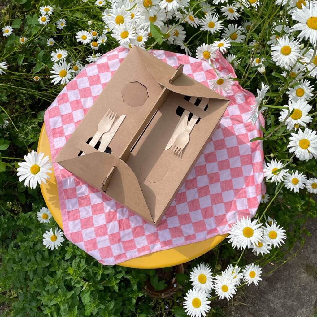 Picknickbox Large compleet met bestek